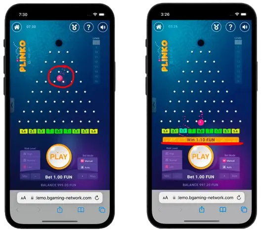 Plinko App juego