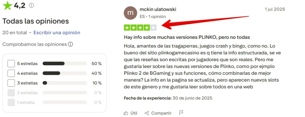 Comentarios positivos